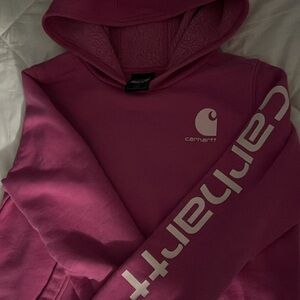 Girls Kids size M or 10 Carhartt pink hoodie